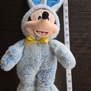 Disney Blue Plush Character with Yellow Bow